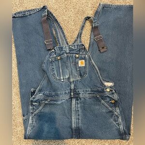 Carhartt Men's Classic Blue Denim Overalls